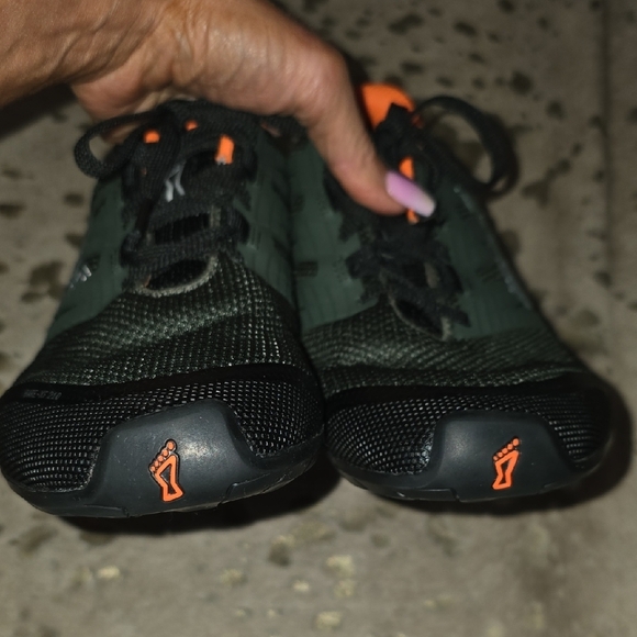 Inov-8 Dark Green and Bright Orange Bare XF 210 V3 - Picture 9 of 10